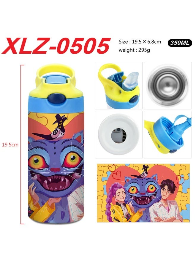 K-Pop Demon-Hunting Girl Group Student High Beauty Level Creative Stainless Steel Four-Color Thermal Cup Water Bottle